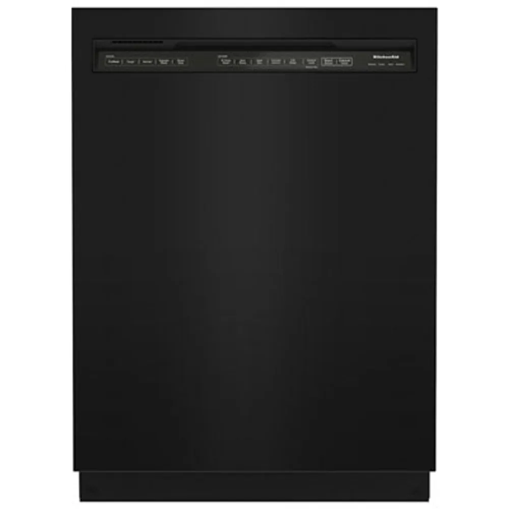 KitchenAid 24" 39dB Built-In Dishwasher with Third Rack (KDFE204KBL) - Black