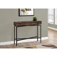 Monarch Modern Rectangular Console Table with Drawer