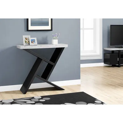 Monarch Modern Rectangular Console Table with Angular Base