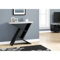 Monarch Modern Rectangular Console Table with Angular Base