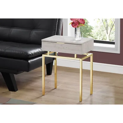Monarch Modern Rectangular End Table With Drawer