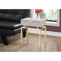 Monarch Modern Rectangular End Table With Drawer