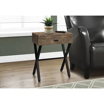 Monarch Modern Rectangular End Table With Storage