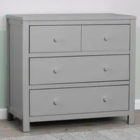 Delta Children Cambridge Modern 3-Drawer Kids Dresser - Grey