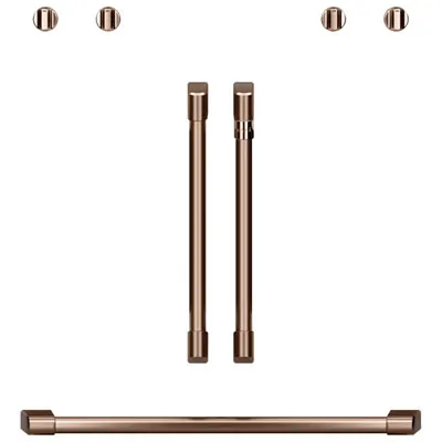 Café 7-Piece Wall Oven Handle & Knob Kit (CXWDFHKPMCU) - Brushed Copper