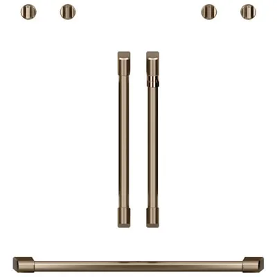 Café 7-Piece Wall Oven Handle & Knob Kit (CXWDFHKPMBZ) - Brushed Bronze