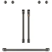 Café 7-Piece Wall Oven Handle & Knob Kit (CXWDFHKPMBT) - Brushed Black