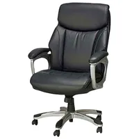 TygerClaw Ergonomic High-Back Bonded Leather Executive Chair - Black