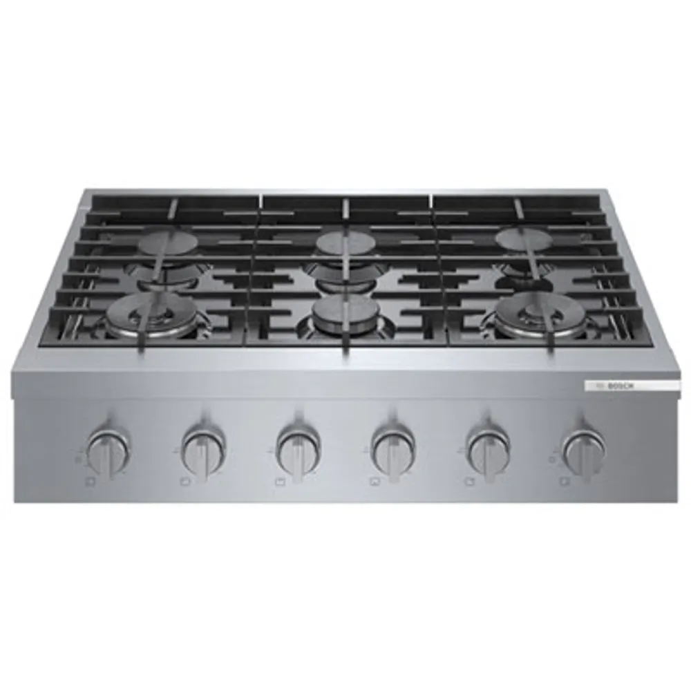 Bosch 36" 6-Burner Gas Cooktop (RGM8658UC) - Stainless Steel
