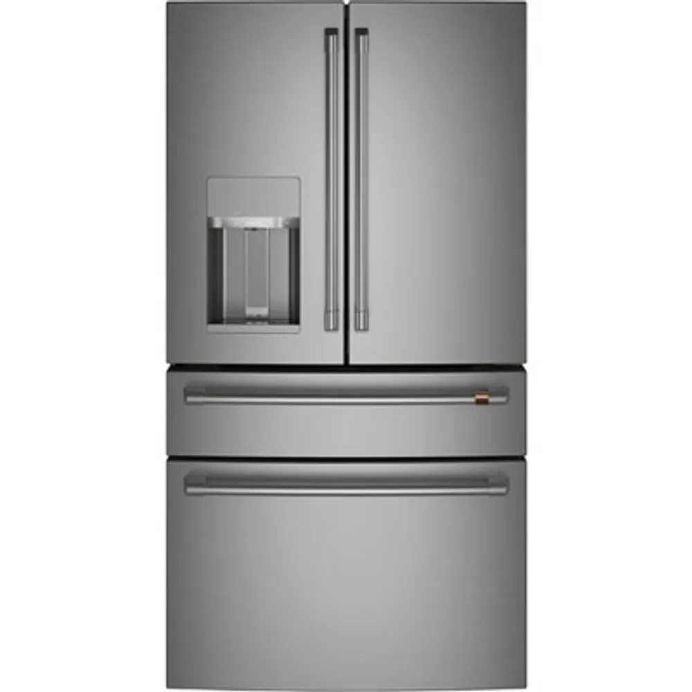 Café 36" 27.8 Cu. Ft. French Door Refrigerator w/ Water & Ice Dispenser (CVE28DP2NS1) - Stainless Steel