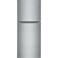 Frigidaire 24" 10.1 Cu. Ft. Top Freezer Refrigerator (FFET1022UV) - Brushed Steel