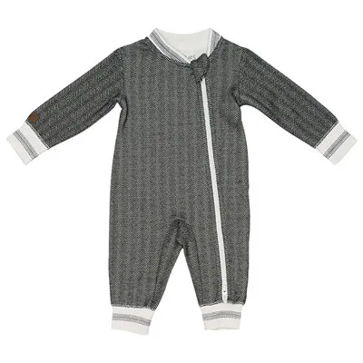 Juddlies Cottage Cotton Jumpsuit - Newborn - Bear Black