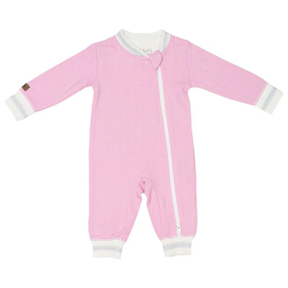 Juddlies Cottage Cotton Jumpsuit - Newborn - Sunset Pink