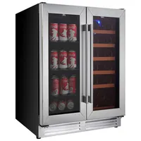 Koolatron 18-Bottle/56-Can Dual Temperature Wine Cellar (KBBC-22) - Black/Stainless Steel