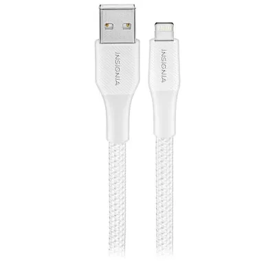 Insignia 3m (10 ft.) Braided Lightning to USB-A Cable - Moon Grey