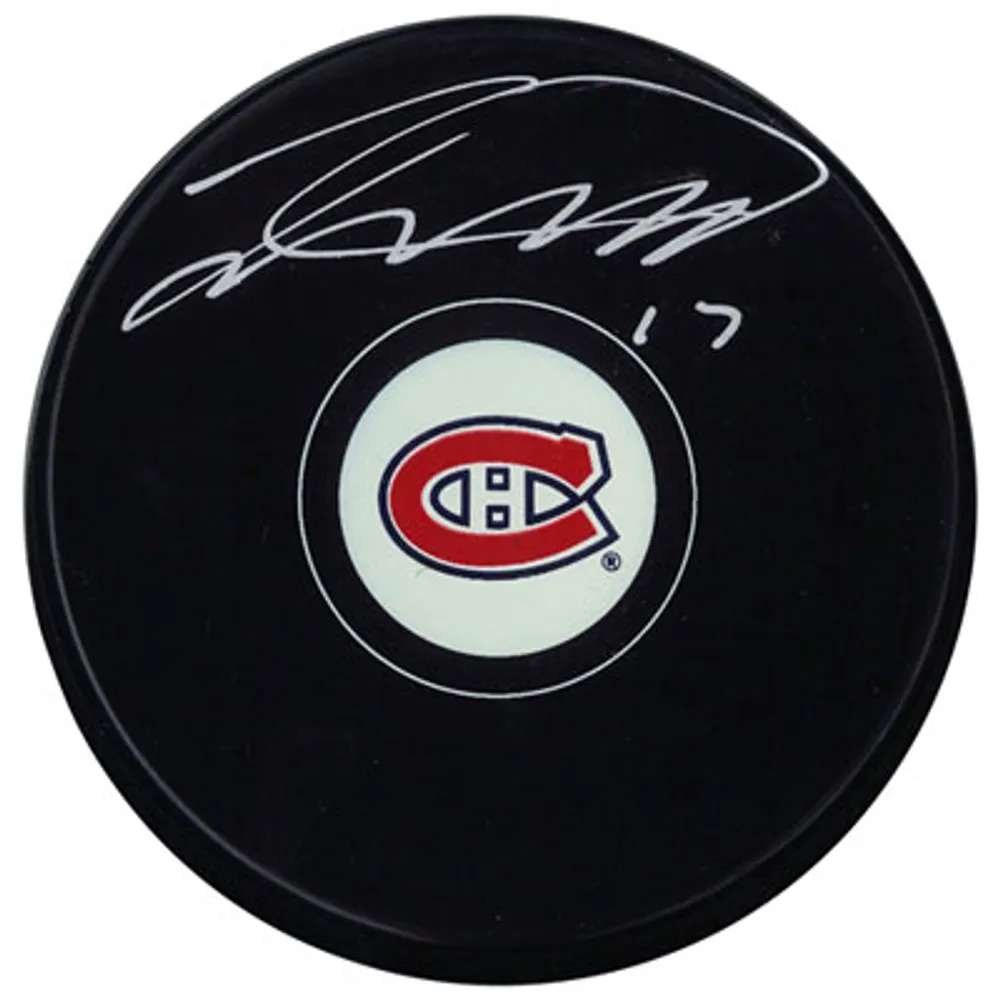 Frameworth Montreal Canadiens: Hockey Puck Signed By Josh Anderson