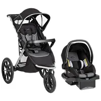 Evenflo Victory Plus Jogging Stroller with LiteMax Infant Car Seat - Black