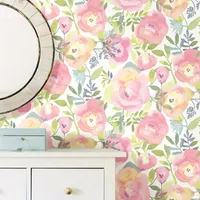 NuWallpaper Peachy Keen Pink Peel & Stick Wallpaper - Pink