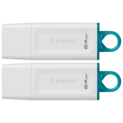 Kingston DataTraveler Exodia 64GB USB 3.2 Flash Drive - 2 Pack