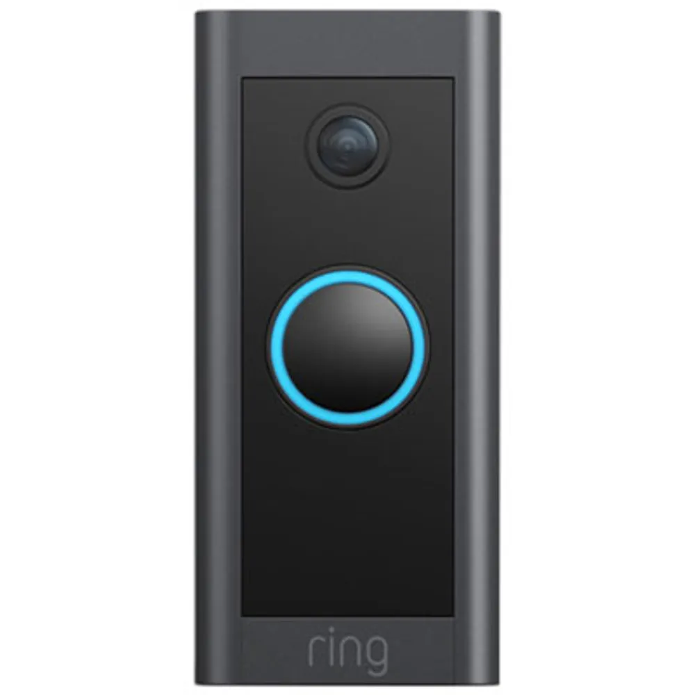 Ring Wired Wi-Fi Video Doorbell - Black