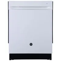 GE 24" 52dB Built-In Dishwasher with Stainless Steel Tub (GBP534SGPWW) - White