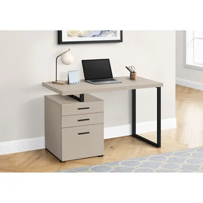 Monarch Floating 47.25"W Computer Desk with 3 Drawers