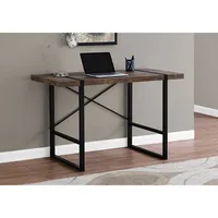Monarch 49"W Computer Desk - Brown/Black
