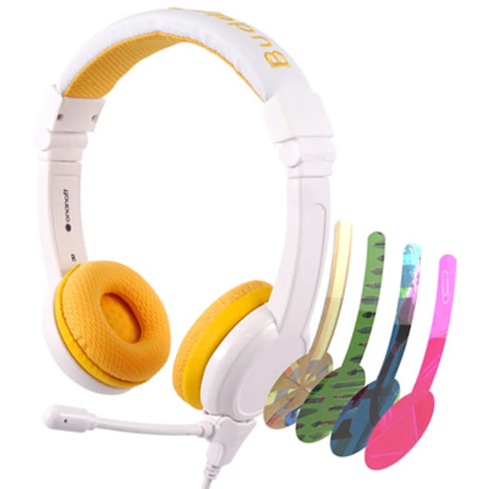 BuddyPhones School+ (Plus) On-Ear Headphones - Yellow