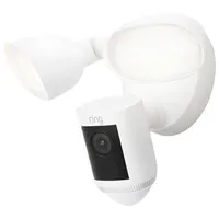 Ring Floodlight Cam Pro Wired Wi-Fi 2K Camera with Ring Vision, 2 LED Lights & 3D Motion Detection - White