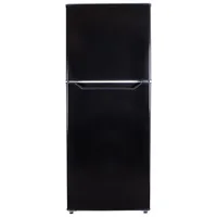 Danby 24" 10.1 Cu. Ft. Top Freezer Refrigerator with LED Lighting (DFF101B1BDB) - Black