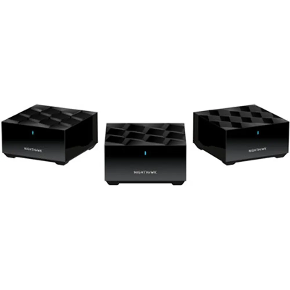 NETGEAR Nighthawk AX1800 Whole Home Mesh Wi-Fi 6 System (MK63S-100CNS) - 3 Pack - Only at Best Buy