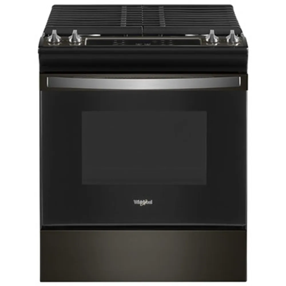 Whirlpool 30" 5.0 Cu. Ft. Self-Clean Slide-In Gas Range (WEG515S0LV) - Black Stainless