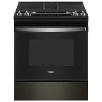 Whirlpool 30" 5.0 Cu. Ft. Self-Clean Slide-In Gas Range (WEG515S0LV) - Black Stainless