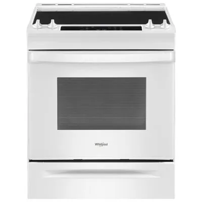 Whirlpool 30" 4.8 Cu. Ft. Self-Clean Slide-In Electric Range (YWEE515S0LW) - White