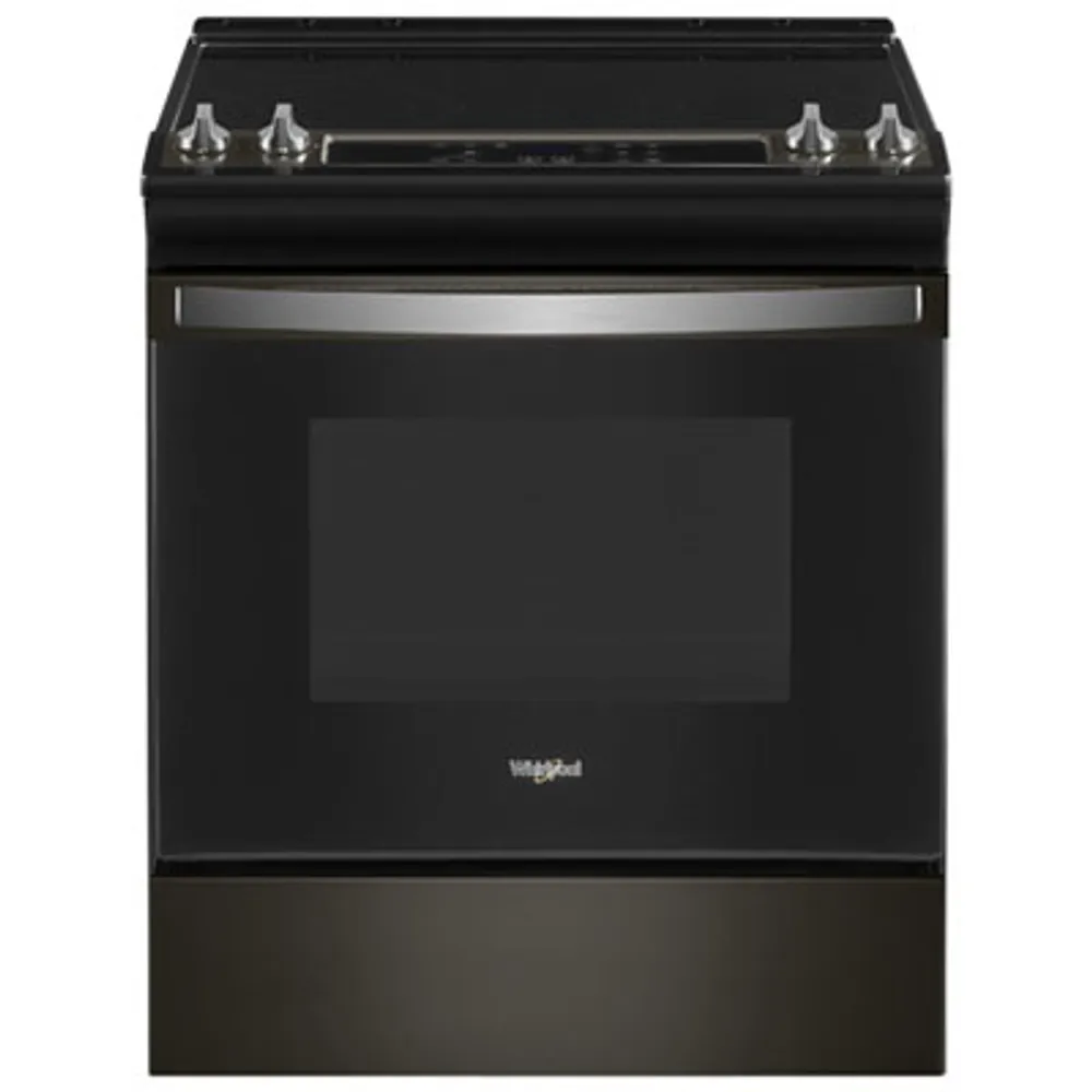 Whirlpool 30" 4.8 Cu. Ft. Self-Clean Slide-In Electric Range (YWEE515S0LV) - Black Stainless