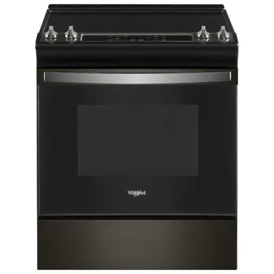Whirlpool 30" 4.8 Cu. Ft. Self-Clean Slide-In Electric Range (YWEE515S0LV) - Black Stainless