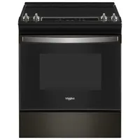 Whirlpool 30" 4.8 Cu. Ft. Self-Clean Slide-In Electric Range (YWEE515S0LV) - Black Stainless