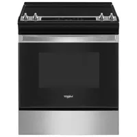 Whirlpool 30" 4.8 Cu. Ft. Self-Clean Slide-In Electric Range (YWEE515S0LB) - Black