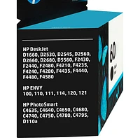 Cartouche d'encre noire 60 de HP (CC640WN#140)