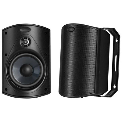 Haut-parleur d'extérieur 80 watts Atrium 4 à l'épreuve des intempéries de Polk Audio - Noir - Paire