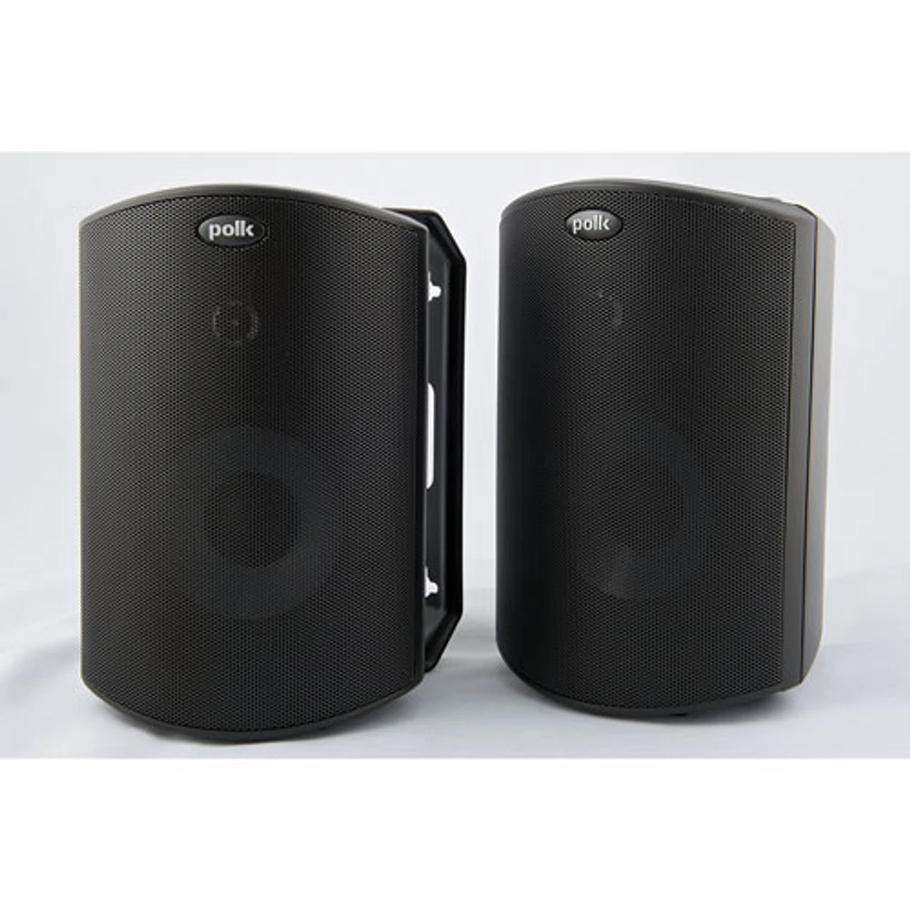 Haut-parleur d'extérieur 80 watts Atrium 4 à l'épreuve des intempéries de Polk Audio - Noir - Paire