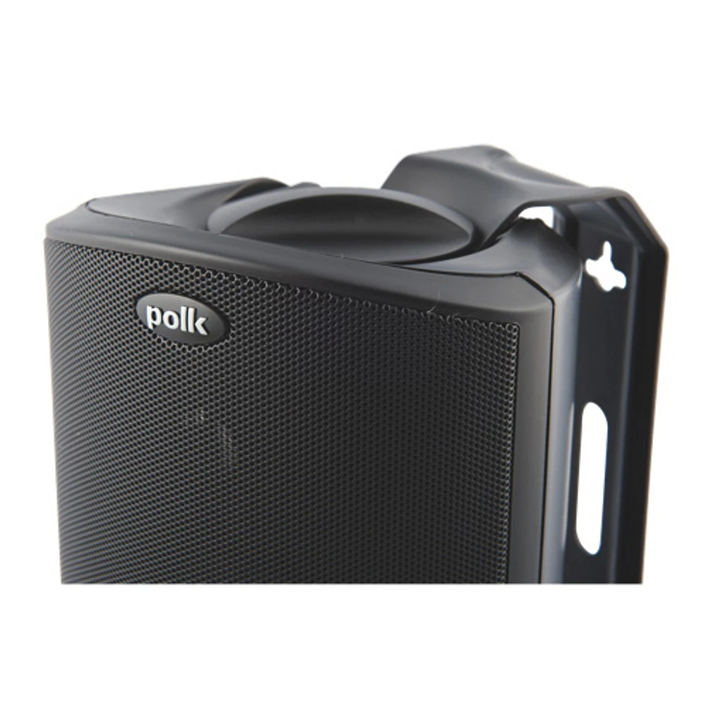 Haut-parleur d'extérieur 80 watts Atrium 4 à l'épreuve des intempéries de Polk Audio - Noir - Paire