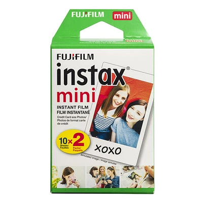 2 paquets de films à développement instantané pour Instax Mini de Fujifilm - 20 feuilles