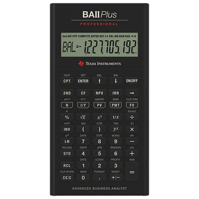 Texas Instruments BA II Plus Professional Calculator