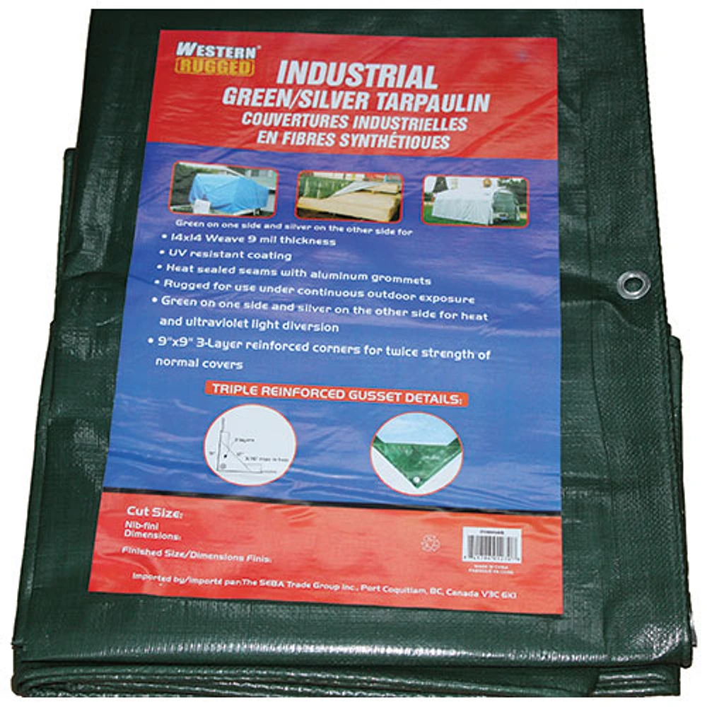 Toile de 10 x 20 pi de Western Rugged - Vert
