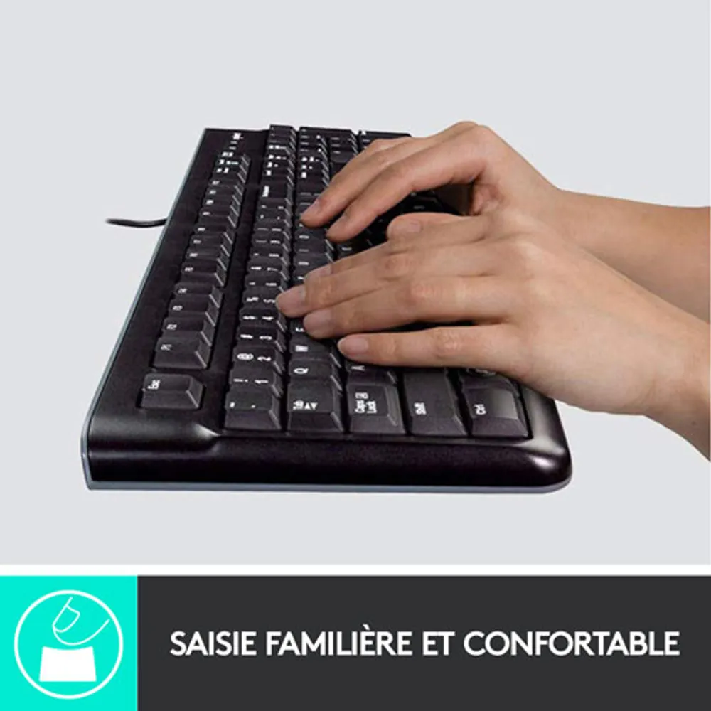 Ensemble avec clavier et souris MK120 de Logitech