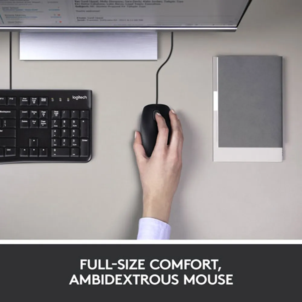 Ensemble avec clavier et souris MK120 de Logitech