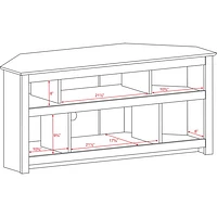 Prepac Vasari 50" TV Stand - Black