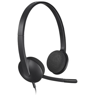 Logitech H340 USB Headset (981-000507) - Black