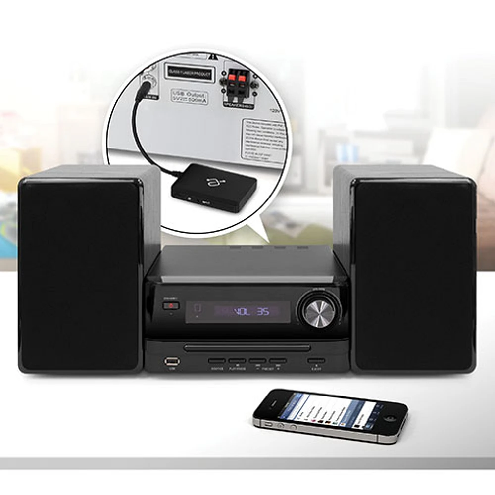 Récepteur de musique BluetoothMD d'Aluratek (AISO1F)